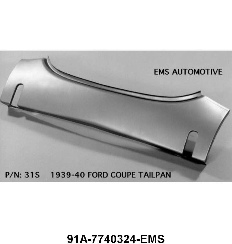 UNDER TRUNK LID PANEL - 39-40 COUPE, 40 CONVERTIBLE