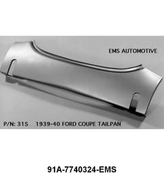 UNDER TRUNK LID PANEL - 39-40 COUPE, 40 CONVERTIBLE