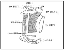 OUTER GRILLE PLATES - 39-40 DLX PASS, 40 PASS STD, 40-41 PICKUP