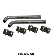 UPPER RADIATOR HOSE KIT - CHROME - 39 PASS DLX, 40-41 PASS/PICKUP