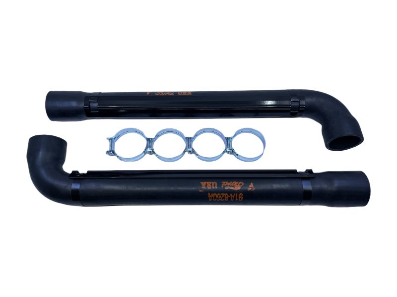 UPPER RADIATOR HOSE WITH FORD SCRIPT - 39 DELUXE,  40-41 PASSENGER, 40-41 PICKUP