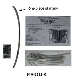 GRILLE TRIM SET - 39 DLX PASS,  SET OF 24 WITH CLIPS