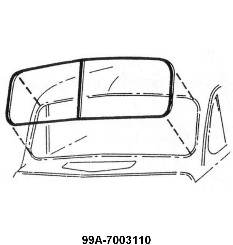 WINDSHIELD SEAL - 39-40 MERCURY ALL BODY STYLES
