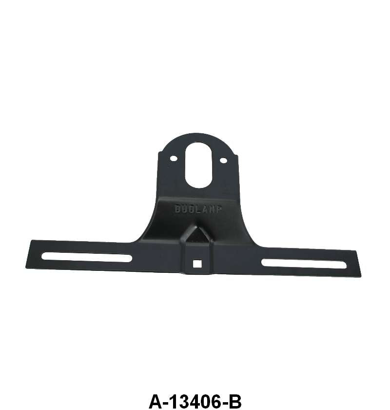TAIL LIGHT LICENSE PLATE BRACKET - 32-48 WGN, 32-56 PU 57-66 STEPSIDE PU BLACK