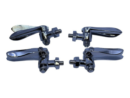 CHROME WIND WING BRACKETS - 32-35 ROADSTER/PHAETON