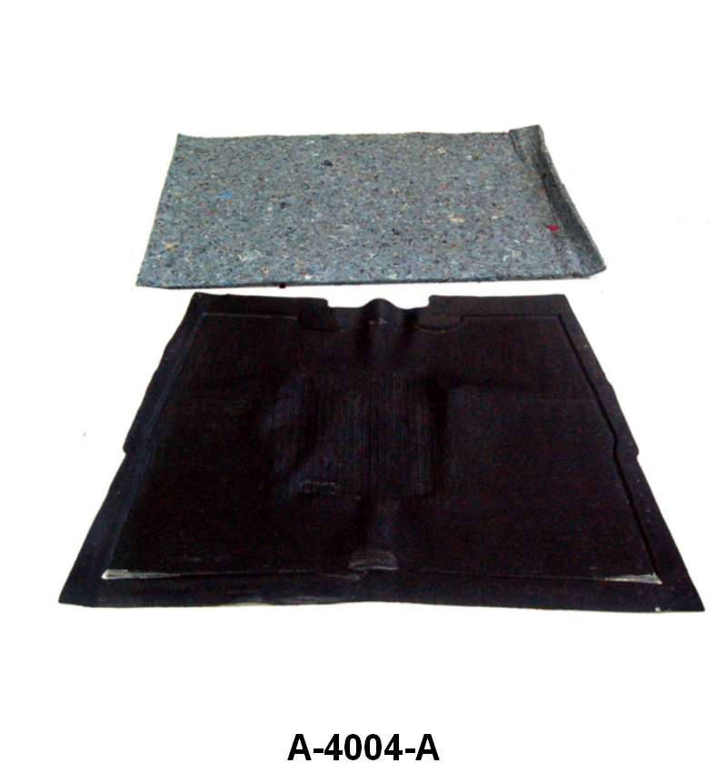FLOOR MAT - 38-47 PICKUP WITHOUT HOLES BLACK