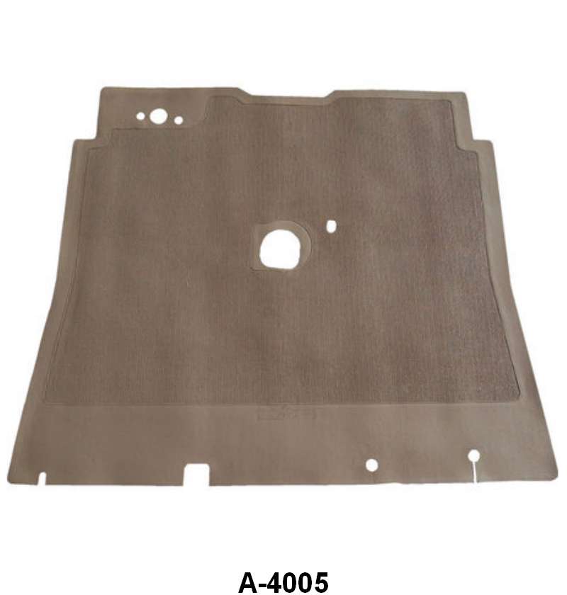 CAR FRONT FLOOR MAT - 32 PASS TAUPE, NO JUTE PADDING