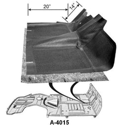 CAR FRONT FLOOR MAT - 49-50 PASS EXCEPT WAGON BLACK