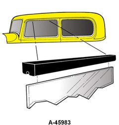 UPPER DOOR GLASS TO BODY SEAL - 32-34 COUPE, SEDAN