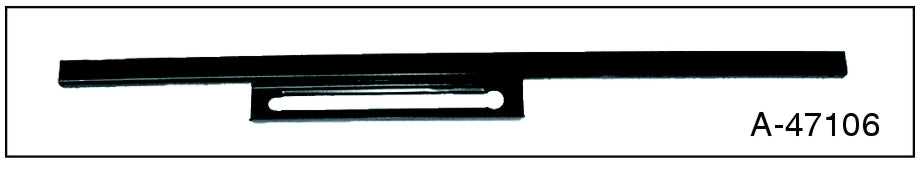 ROLL DOWN REAR WINDOW GLASS CHANNEL - 32-34 COUPE