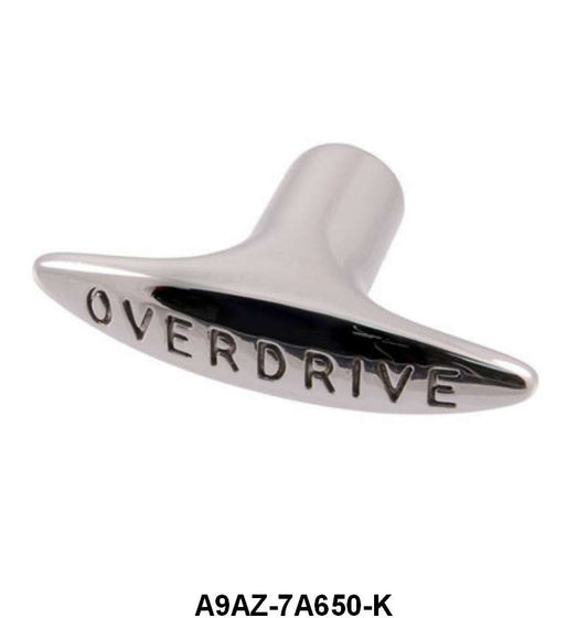 OVERDRIVE PULL CABLE KNOB - 49-64 PASS, 62-67 FAIRLANE CHROME