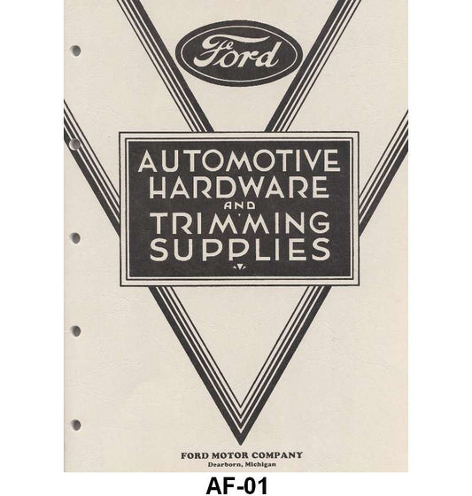 HARDWARE & TRIM BOOK - 32-34 PASS/PICKUP, 68 pages