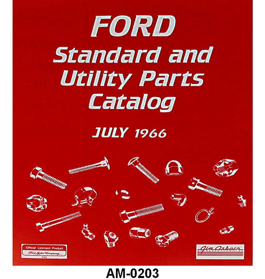 FORD STANDARD & UTILITY PARTS BOOK - 66 ALL PASS, F-100/F-350