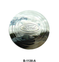 STAINLESS HUB CAP - 32-33 PASS/PICKUP 4-CYL WITH "FORD" OVAL
