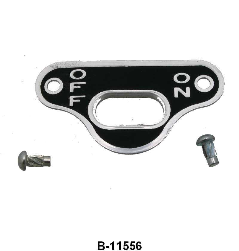 IGNITION SWITCH ON/OFF PLATE - 32 PASSENGER, 32-34 PICKUP