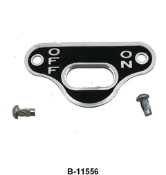 IGNITION SWITCH ON/OFF PLATE - 32 PASSENGER, 32-34 PICKUP