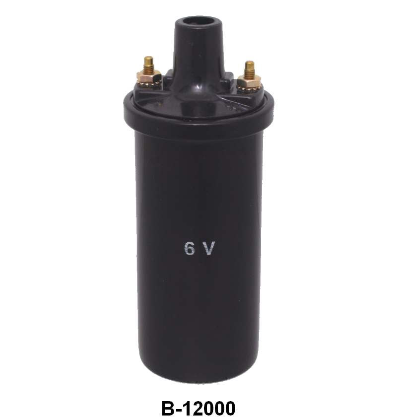 IGNITION  COIL - 32-34 4cyl, 49-55 PASS/MERC, 48-55 F-1/F-350, 6 VOLT