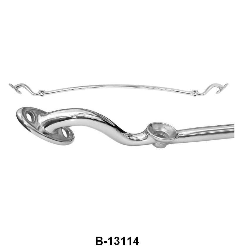 STAINLESS DROPPED HEADLIGHT BAR - 32 PASSENGER