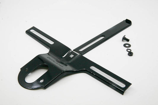 REAR LICENSE PLATE BRACKET - 32 PASS EXCEPT WAGON BLACK
