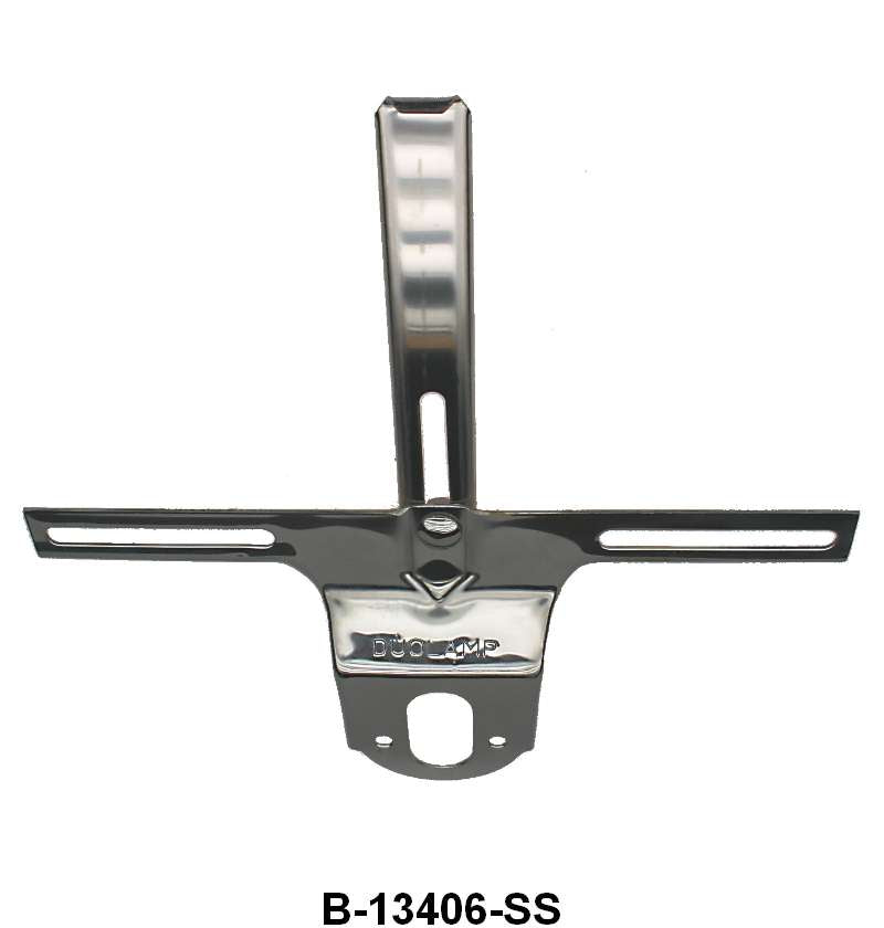 REAR LICENSE PLATE BRACKET - 32 PASS (EXCEPT WAGON) STAINLESS