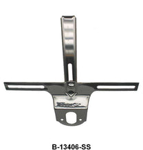 REAR LICENSE PLATE BRACKET - 32 PASS (EXCEPT WAGON) STAINLESS
