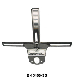 REAR LICENSE PLATE BRACKET - 32 PASS (EXCEPT WAGON) STAINLESS