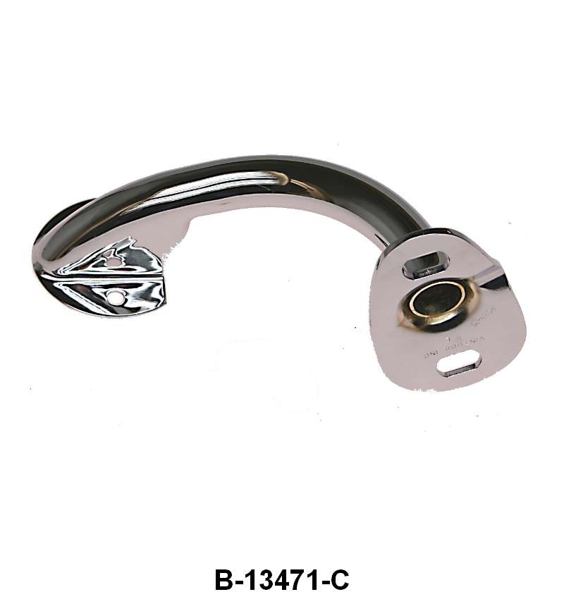 TAIL LIGHT STAND OR BRACKET - 32 PASS LEFT HAND CHROME