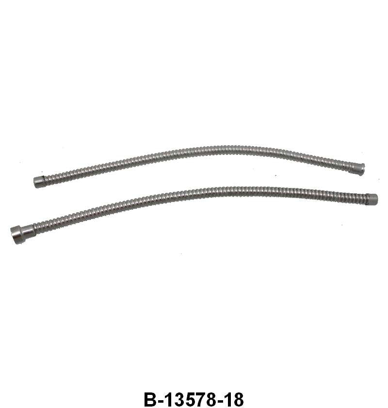 STEPSIDE TAIL LIGHT STAINLESS WIRE CONDUIT  - 32-66 PICKUP 18" STAINLESS