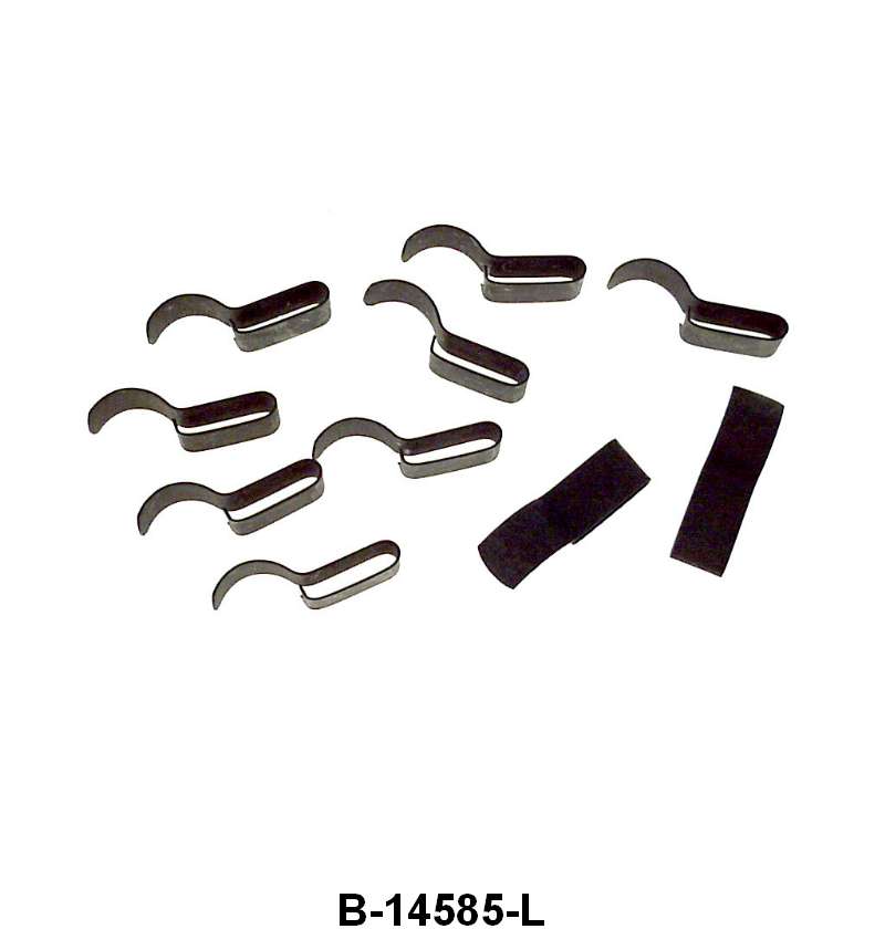WIRE FRAME CLIPS - 32-48 PASS/MERC, 32-56 PICKUP  PACK OF 10, 1/2"x 1-3/4"
