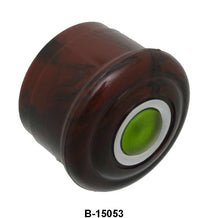 CIGAR LIGHTER KNOB W/GREEN CENTER - 32 PASS BROWN SWIRLED
