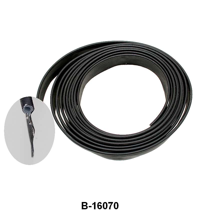 FENDER WELTING FOR REAR FENDER - 25' x 1-1/8" WITH 3/16" BEAD BLACK VINYL