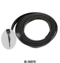 FENDER WELTING FOR REAR FENDER - 25' x 1-1/8" WITH 3/16" BEAD BLACK VINYL