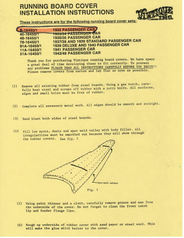 RUNNING BOARD COVERS - 32 PASS & PU