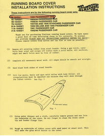 RUNNING BOARD COVERS - 32 PASS & PU