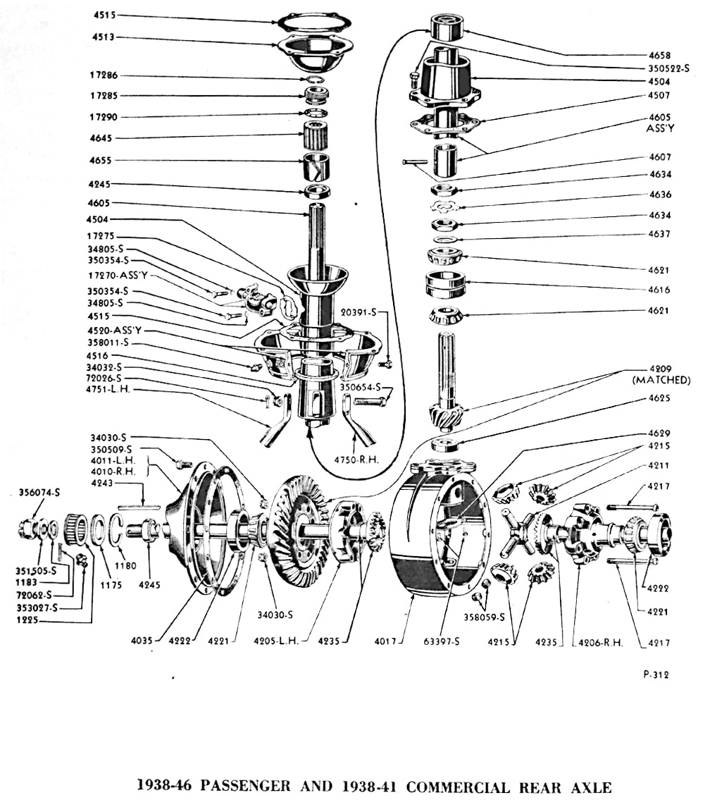 SPEEDOMETER DRIVE GEAR TO TORQUE TUBE GASKET - 32-48 PASS/MERC 32-41 PU