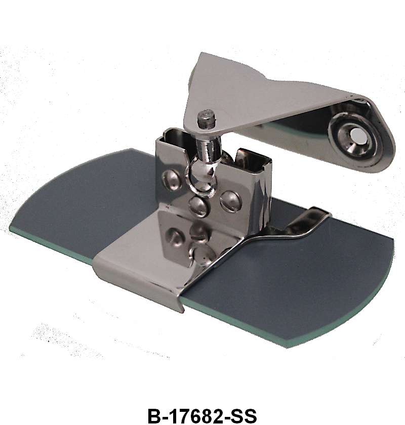 REAR VIEW MIRROR/BRACKET - 32-36 CPE/SDN/PICKUP STAINLESS W/SQUARE HEAD