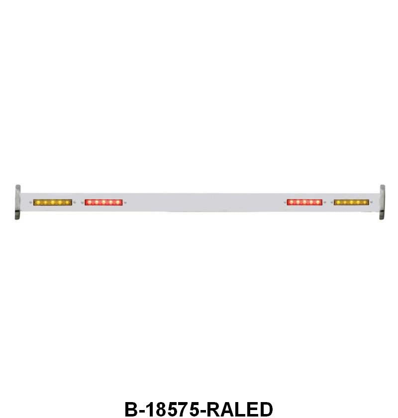 REAR FRAME SPREADER BAR WITH LED LIGHTS - 32 PASSENGER WITH AMBER LENS