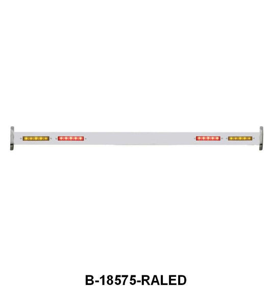 REAR FRAME SPREADER BAR WITH LED LIGHTS - 32 PASSENGER WITH AMBER LENS