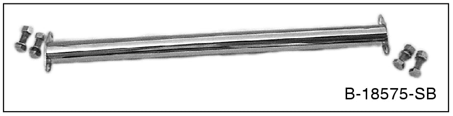 REAR FRAME SPREADER BAR - 32 PASS/PICKUP STAINLESS 39-1/2"