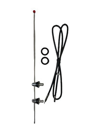 UNIVERSAL ANTENNA - 32-48 PASS/MERC 32-47 PU TWO POST MOUNT, RED BALL ON TOP