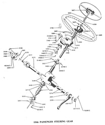 UPPER STEERING TUBE RUBBER BUSHING - 32-53 PASSENGER, 32-47 PICKUP