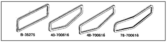 COWL VENT GASKET - 32 PASSENGER, 32-34 PICKUP
