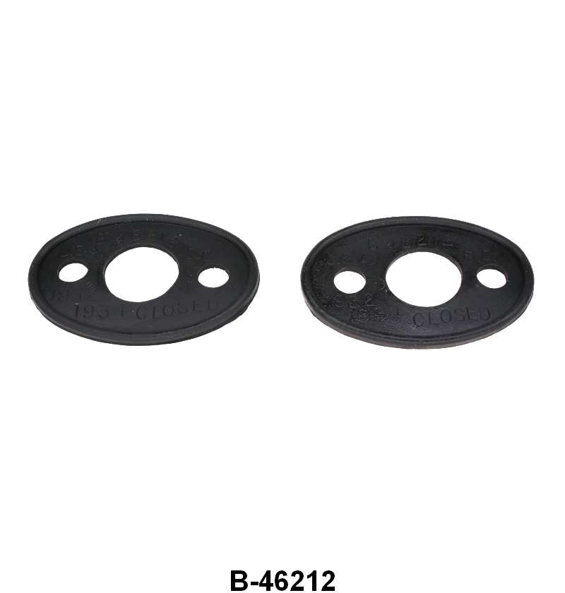 OUTSIDE DOOR HANDLE PADS - 32-34 COUPE/SEDAN, 32-36 PICKUP - RUBBER