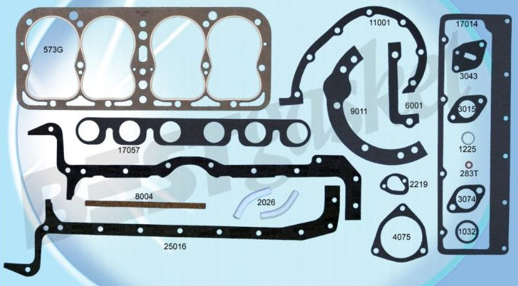 COMPLETE ENGINE GASKET SET - 32-34 PASS/PU 4cyl MODEL B