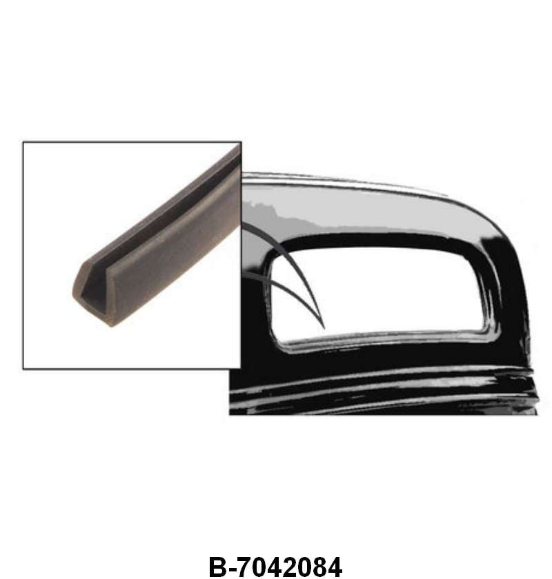 REAR/BACK WINDOW RUBBER SEAL - 32-36 COUPE/SEDAN, 32-39 PICKUP CUT TO FIT