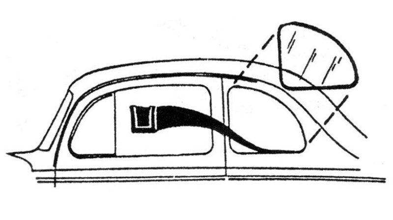 STATIONARY QUARTER WINDOW SEALS - 32 5W COUPE