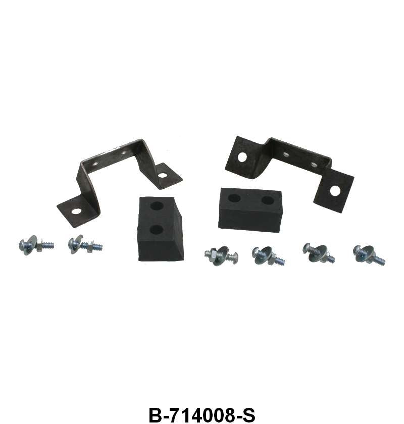 RUMBLE SEAT LID STOP BRACKETS WITH BUMPERS - 32 ALL EXCEPT 3W COUPE