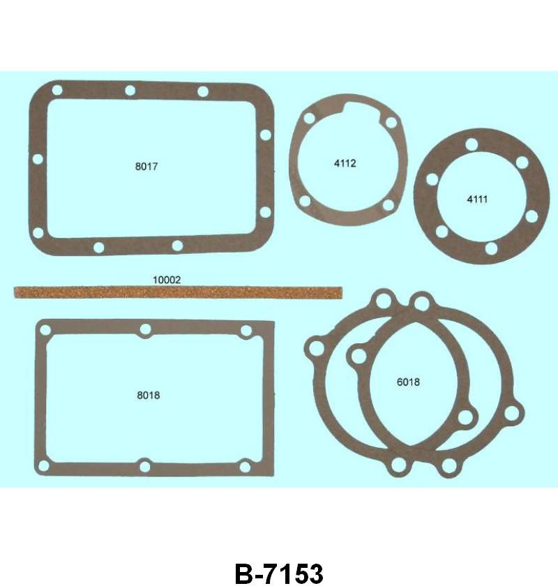 TRANSMISSION/U-JOINT GASKET SET - 32-48 PASS,39-48 MERC, 32-52 PICKUP 3 SPD