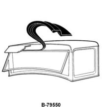 WINDSHIELD HINGE TO BODY SEAL - 32-34 PICKUP, WAGON