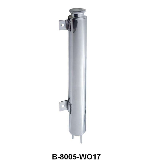 UNIVERSAL STAINLESS RADIATOR OVERFLOW TANK - 17"